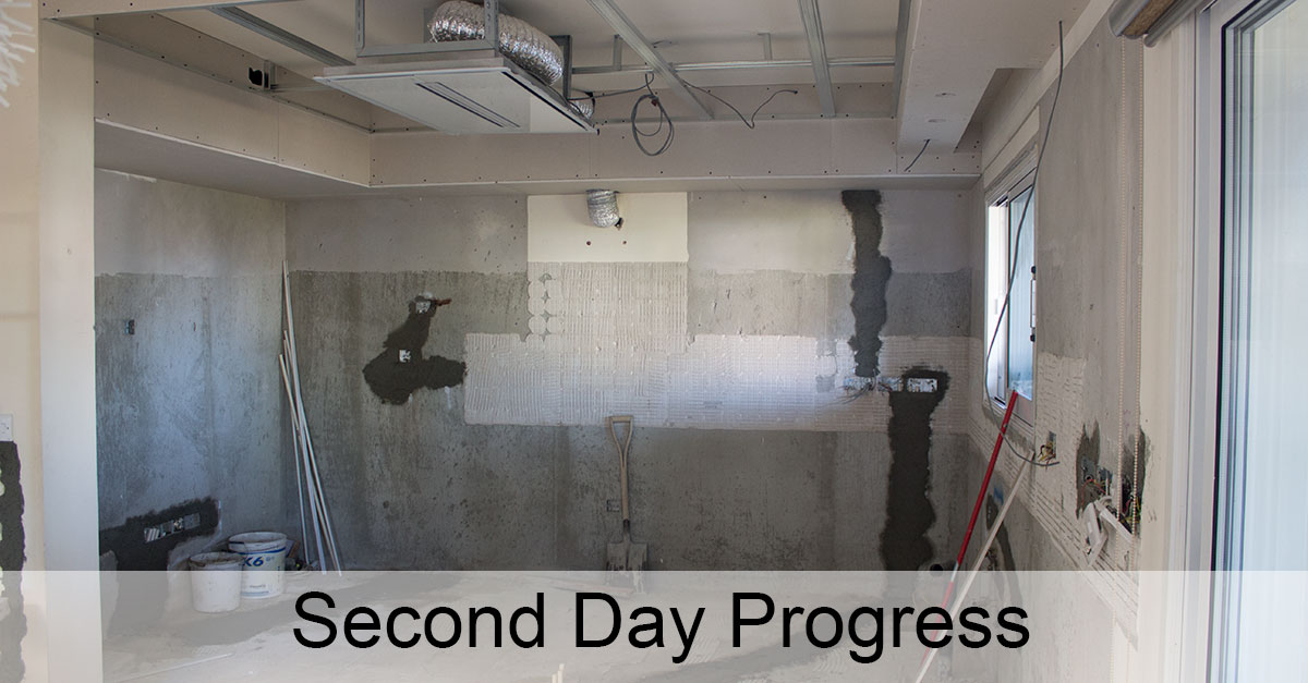 Day 2: Electrical Wall Schisms, Plaster Board Creation, Switch Boxes Installation