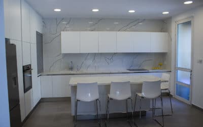 [Before & After] Kitchen Renovation in 11 Days ONLY – Model Natura/Calacatta ALL WHITE